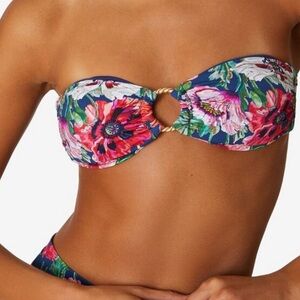 ONIA Liberty Poppy Luna Bikini Top Size Small (S) NEW with Tags